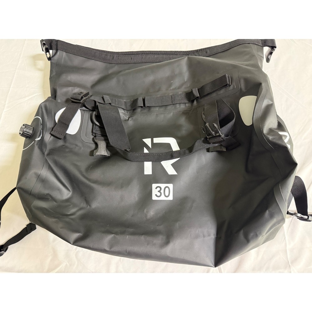IRON Jias 30L Waterproof Dry Bag Duffel Backpack Black Air Release System Travel